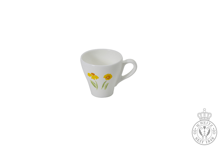 Dibbern Impression Blume Gelb Espresso-Obertasse Classico 0,11ltr.