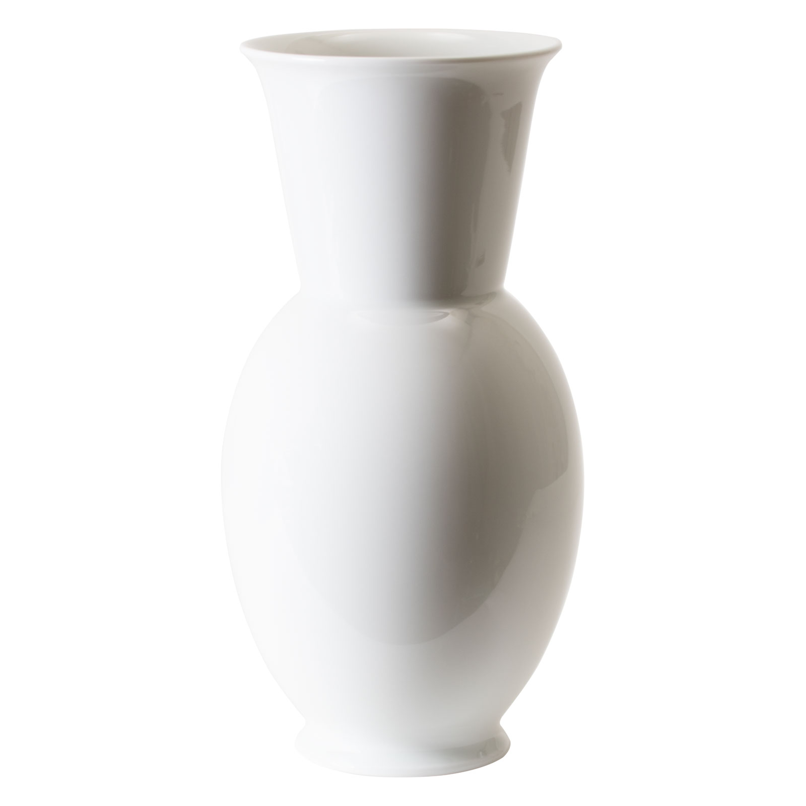 Fürstenberg Halle Bauhausvase 25cm weiß