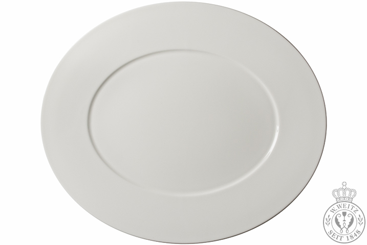 Dibbern Bone China weiß Fine Dining Platte oval 39cm