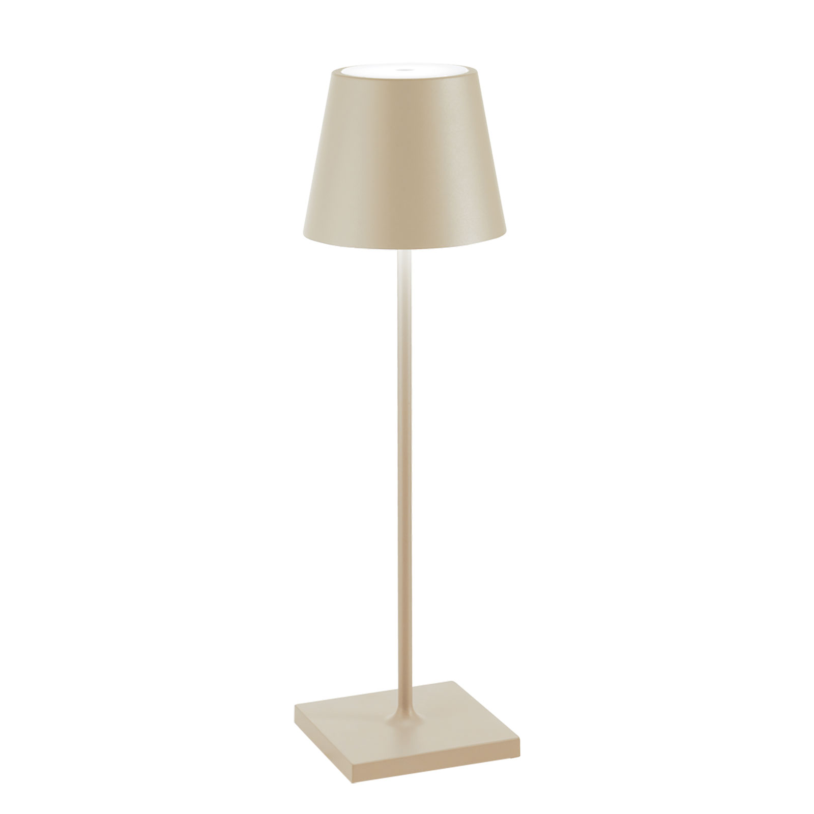 Zafferano Poldina Pro Tischlampe matt sand