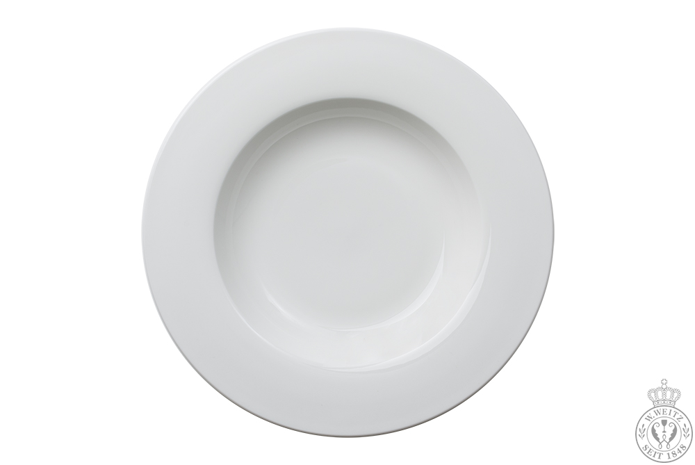 WEITZ Bone China weiß Suppenteller 23cm