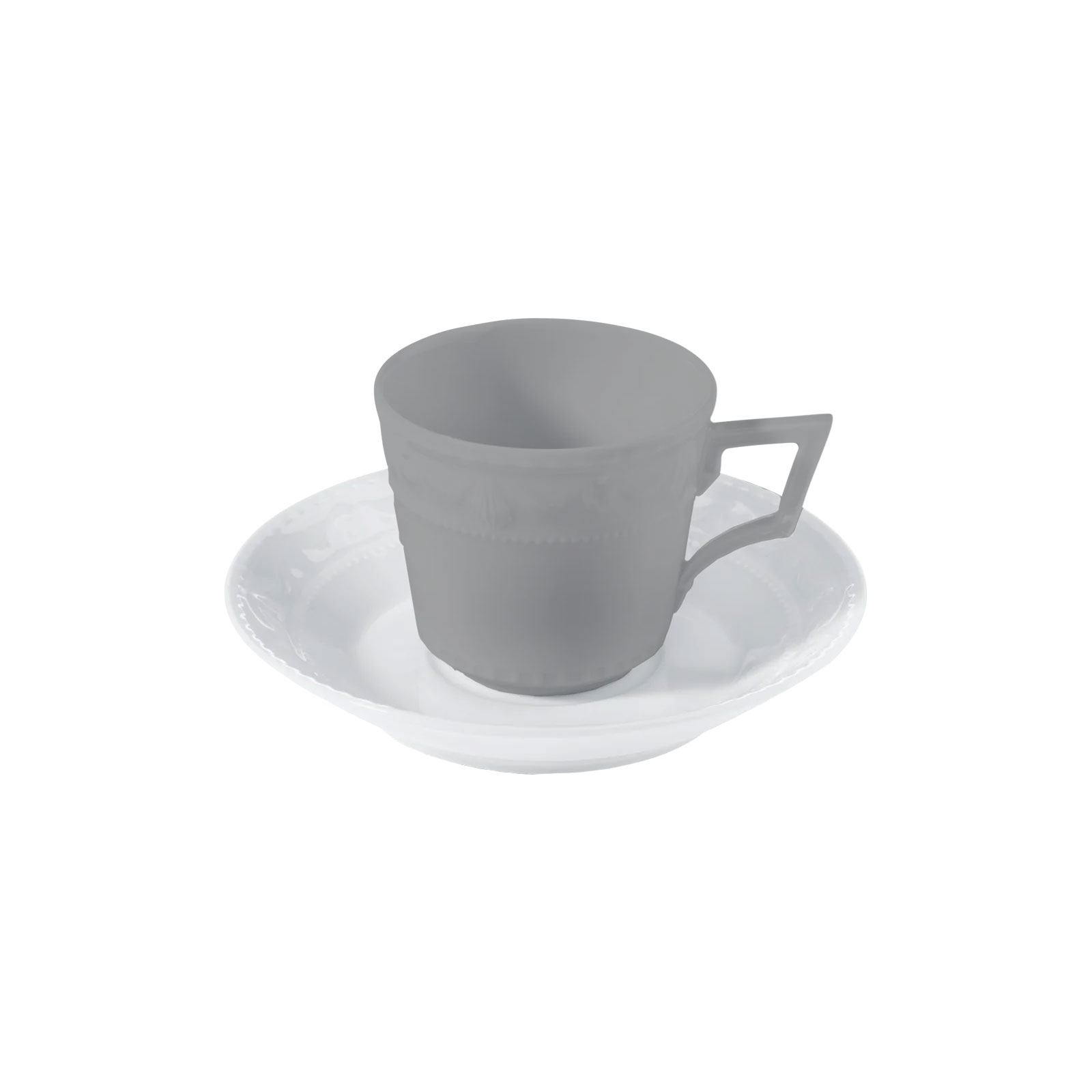 KPM -  Berlin Kurland weiß Espresso-Untertasse 12,5cm groß