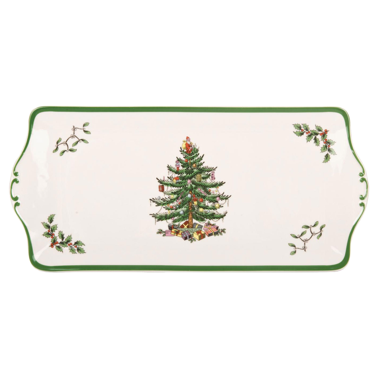 Spode Christmas Tree Kuchenplatte rechteckig 33cm