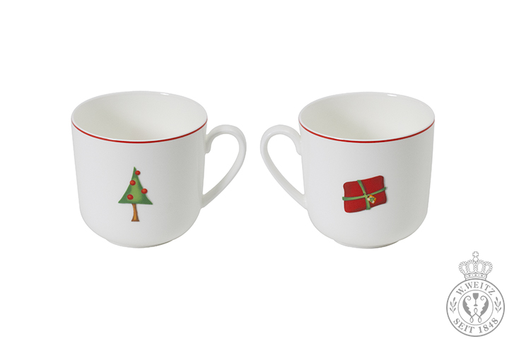 Dibbern Season's Greetings Becher rund 0,32ltr. Tanne &