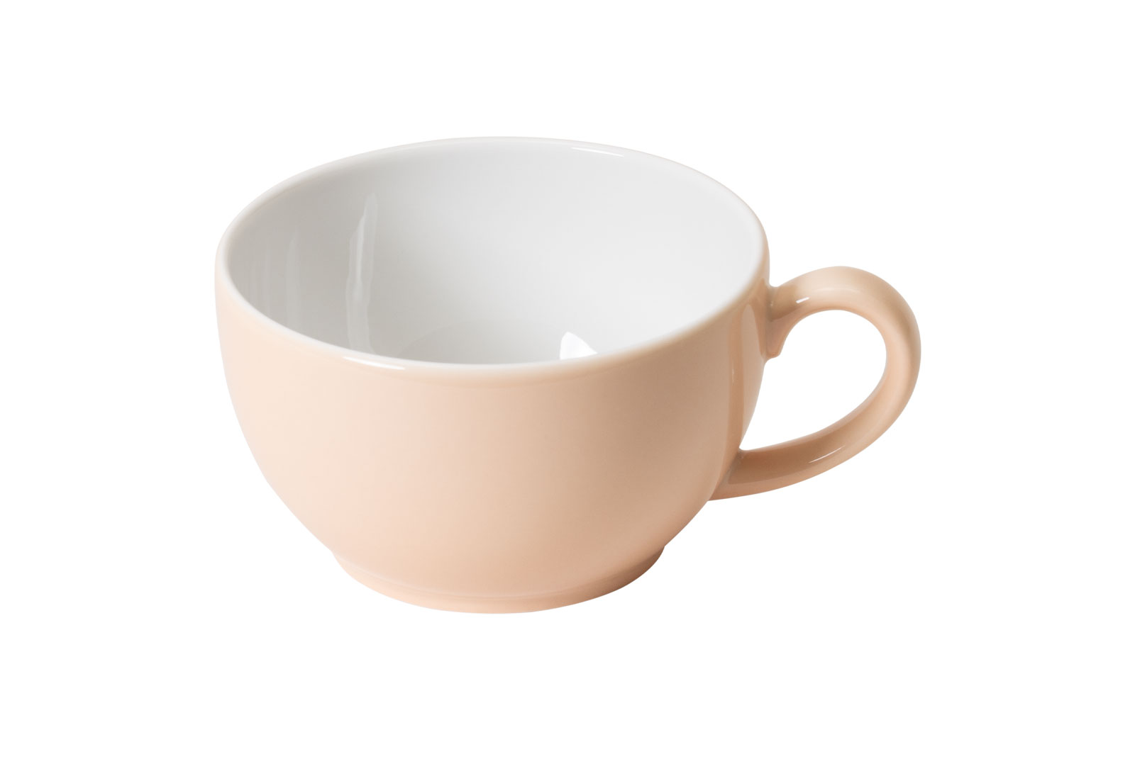 Dibbern Solid Color peach Cappuccino-Obertasse