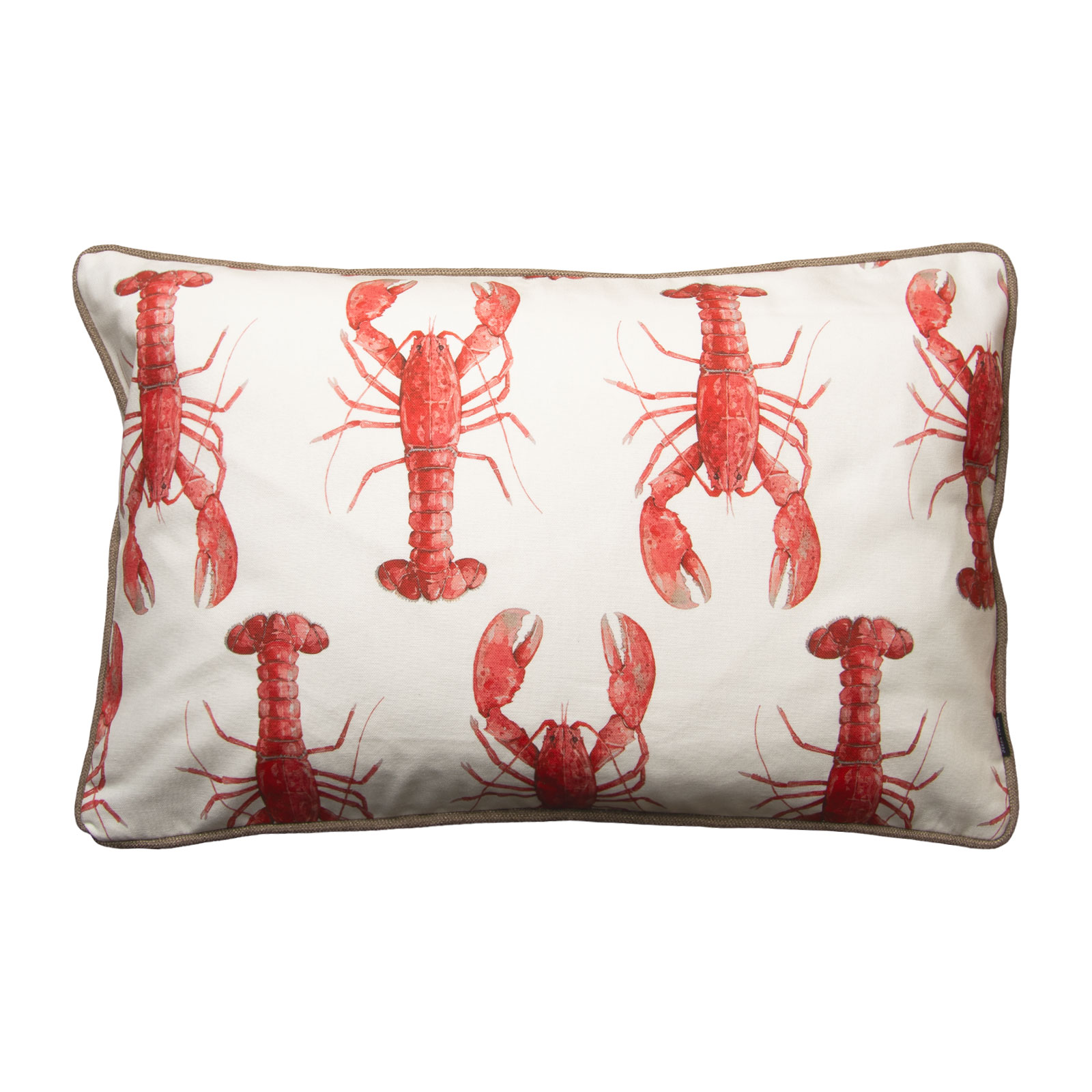 Steen Design Lobster Kissen mit Füllung m.K. taupe 40x60cm 