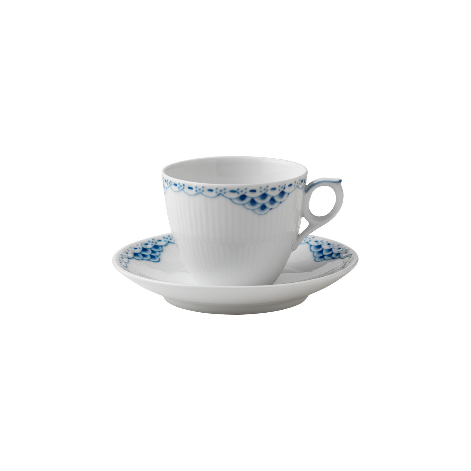 Royal Copenhagen Prinzess Kaffeetasse mit Untertasse 0,17ltr.