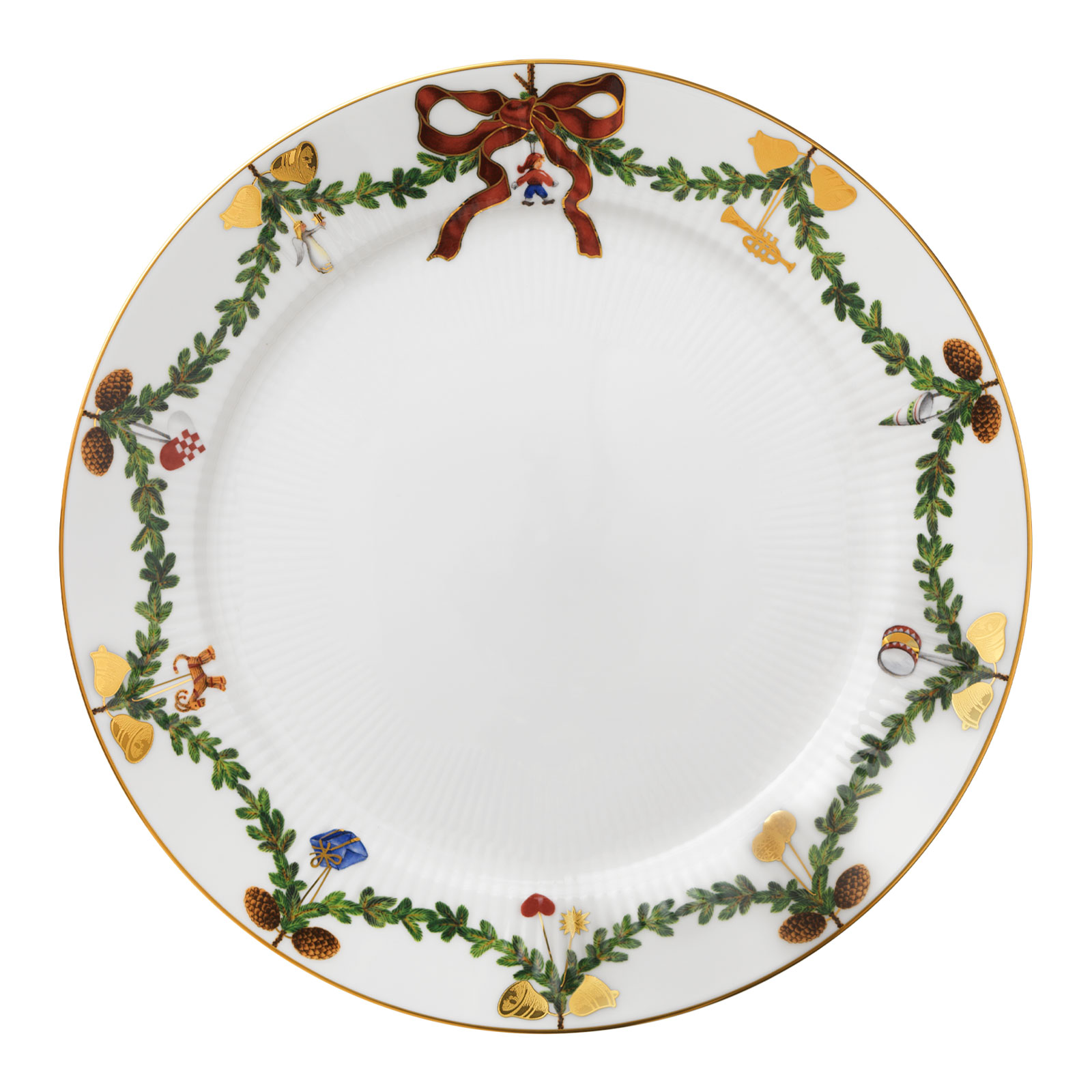 Royal Copenhagen Star Fluted Christmas Speiseteller 27cm