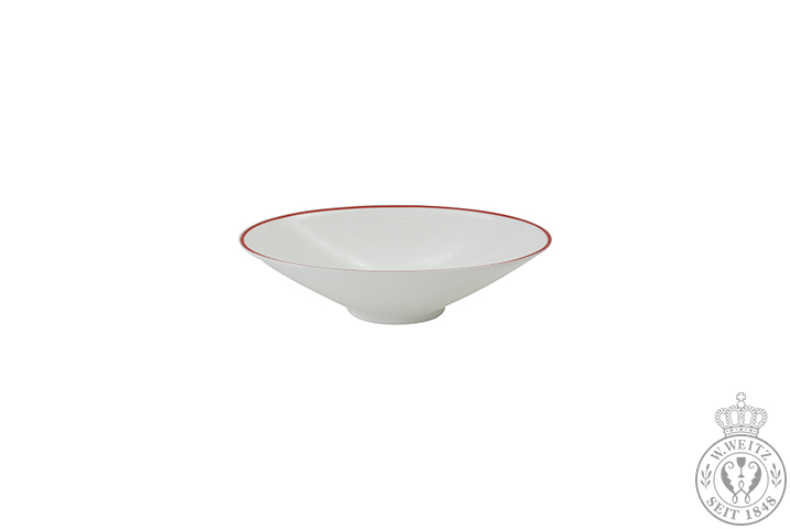 Dibbern Simplicity Dip-Schale oval 13,5cm rot