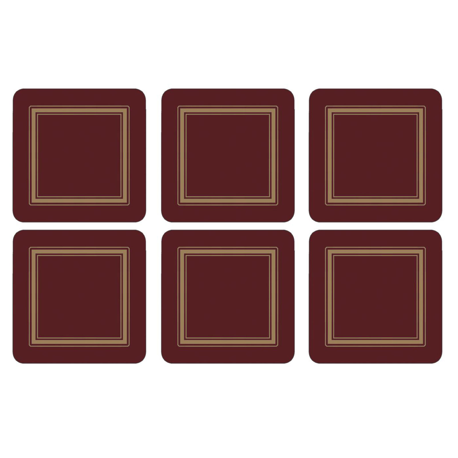 Pimpernel Classic Burgundy Untersetzer 6er Set 10,5x10,5cm