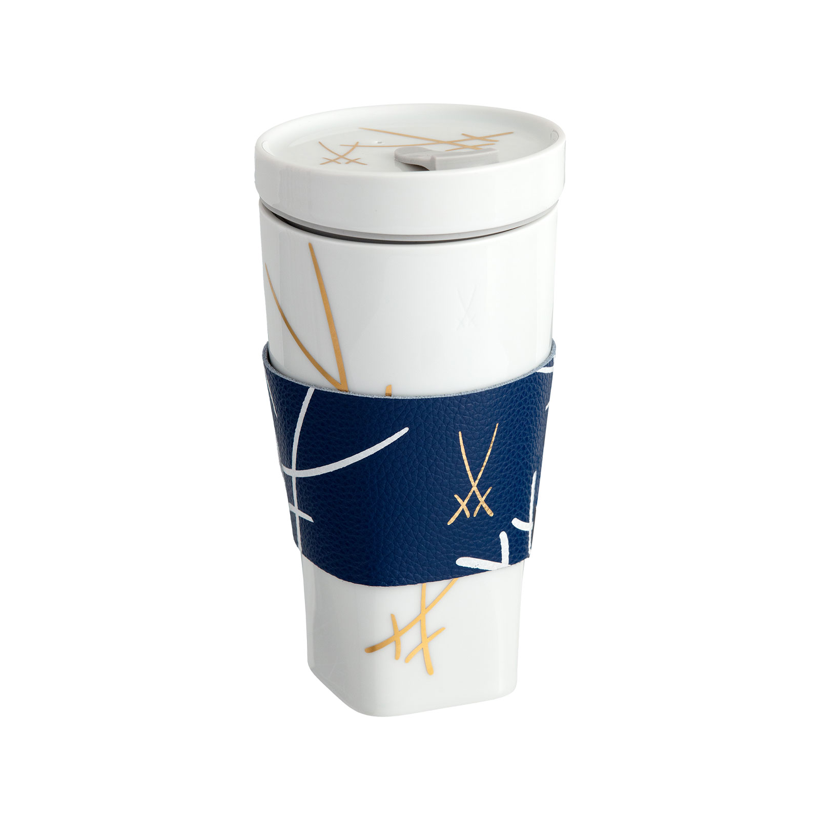 Meissen Swords Coffee to go Becher mit Manschette 0,35ltr.