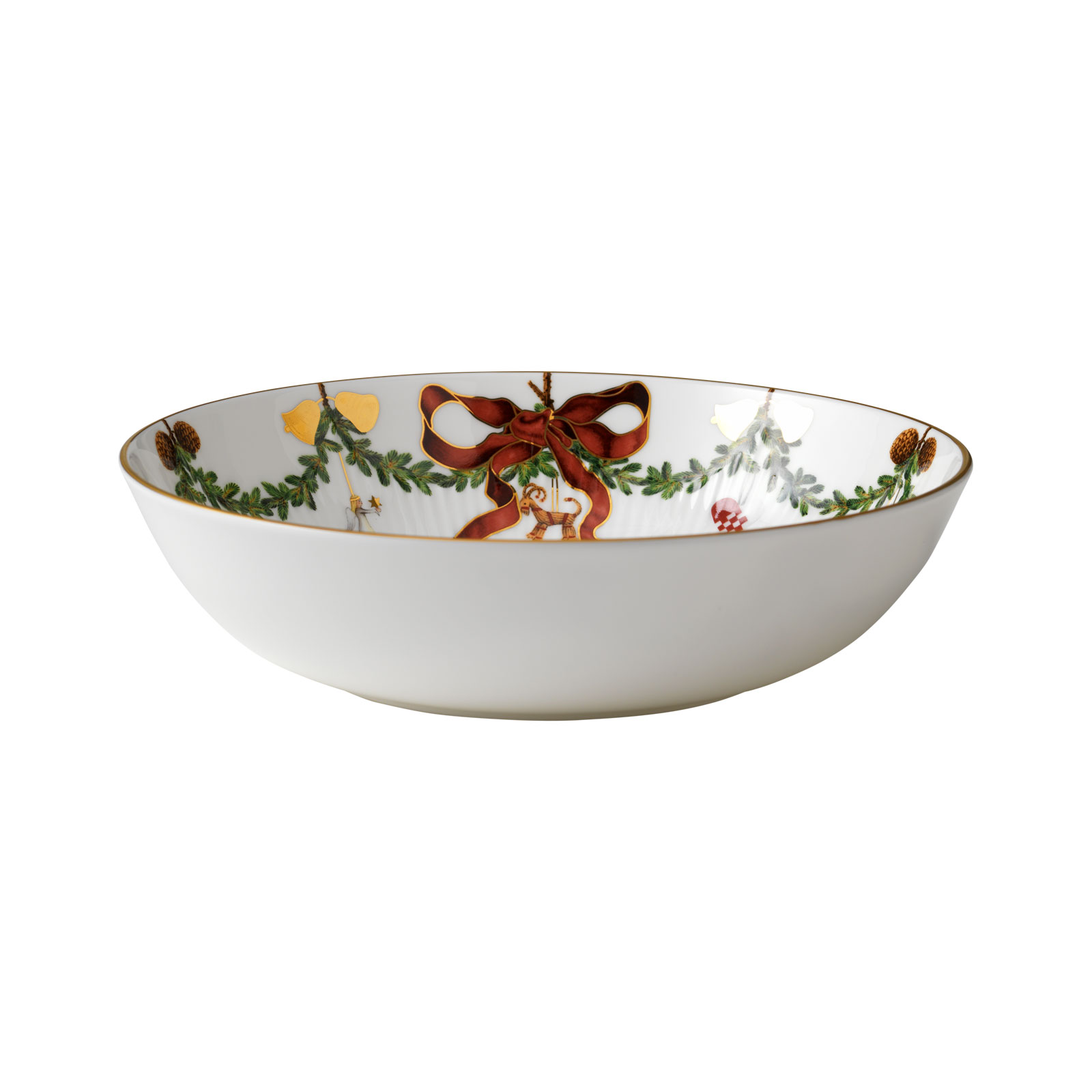 Royal Copenhagen Star Fluted Christmas Schüssel 24cm flach