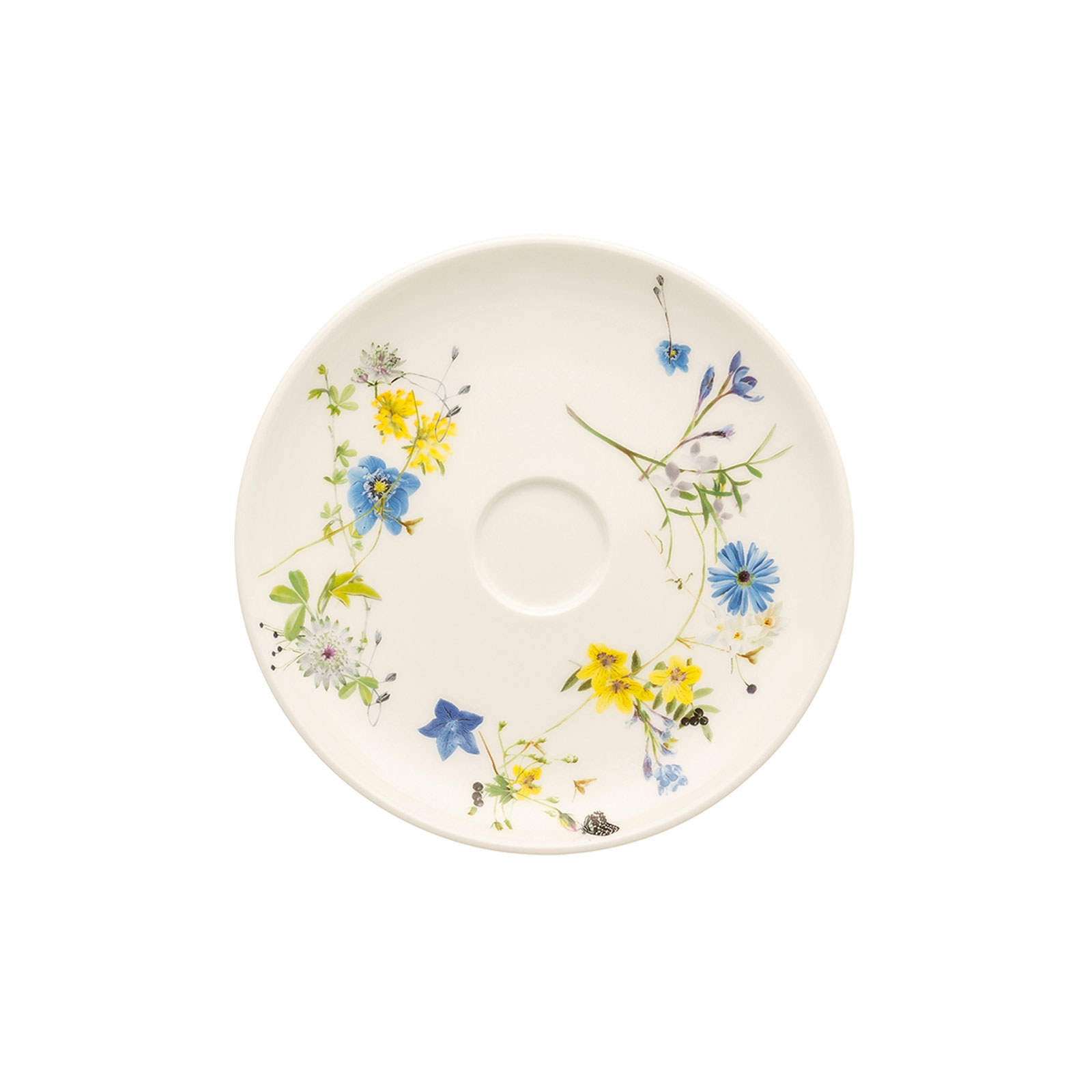 Rosenthal Fleurs des Alpes Kombi-Untertasse Coupe 15,5cm