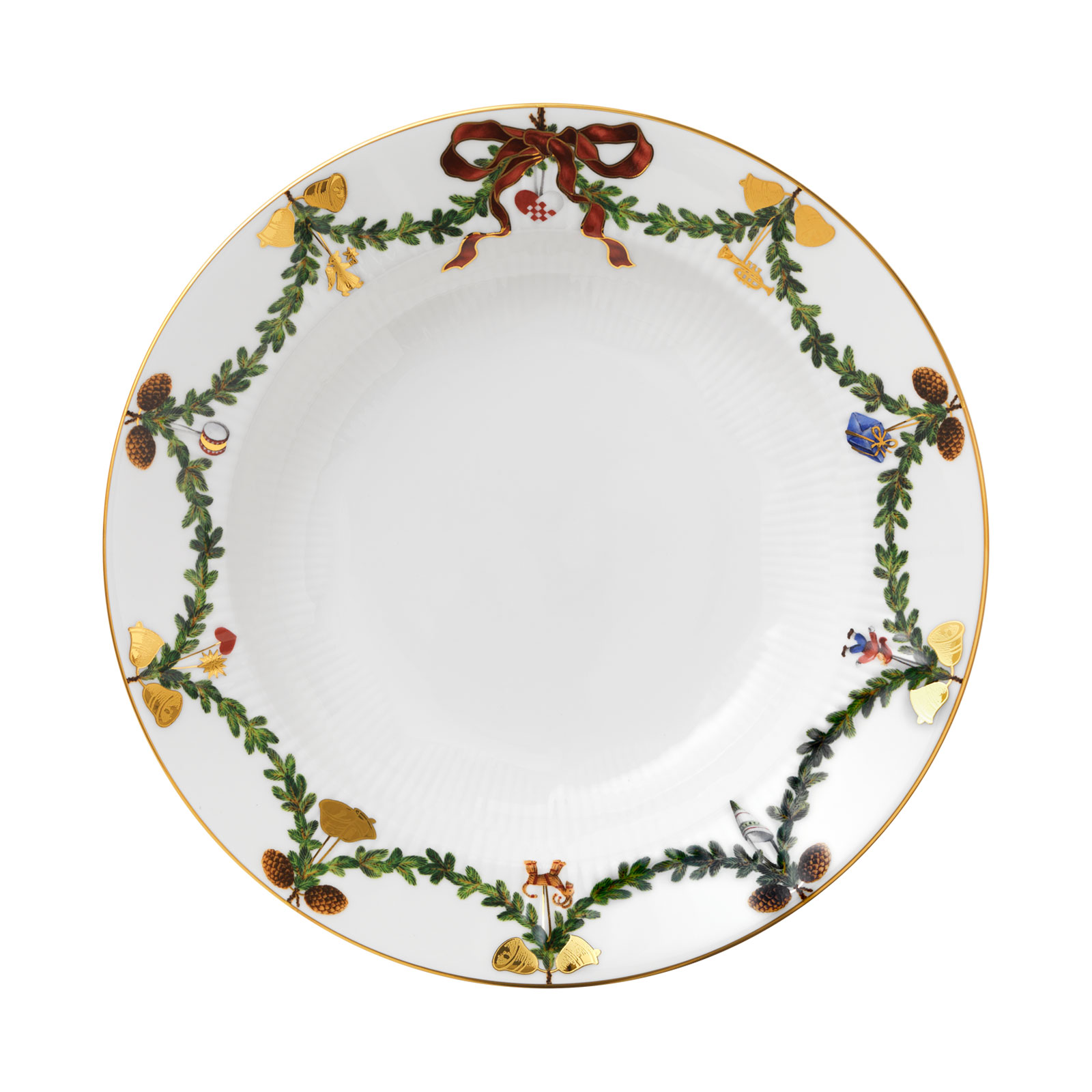 Royal Copenhagen Star Fluted Christmas Suppenteller 24cm groß 2503604